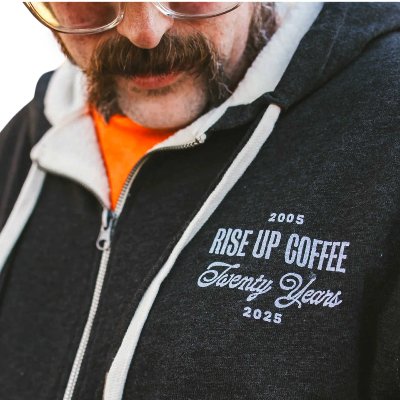20 Yr Zip Up Hoodie - Image 3
