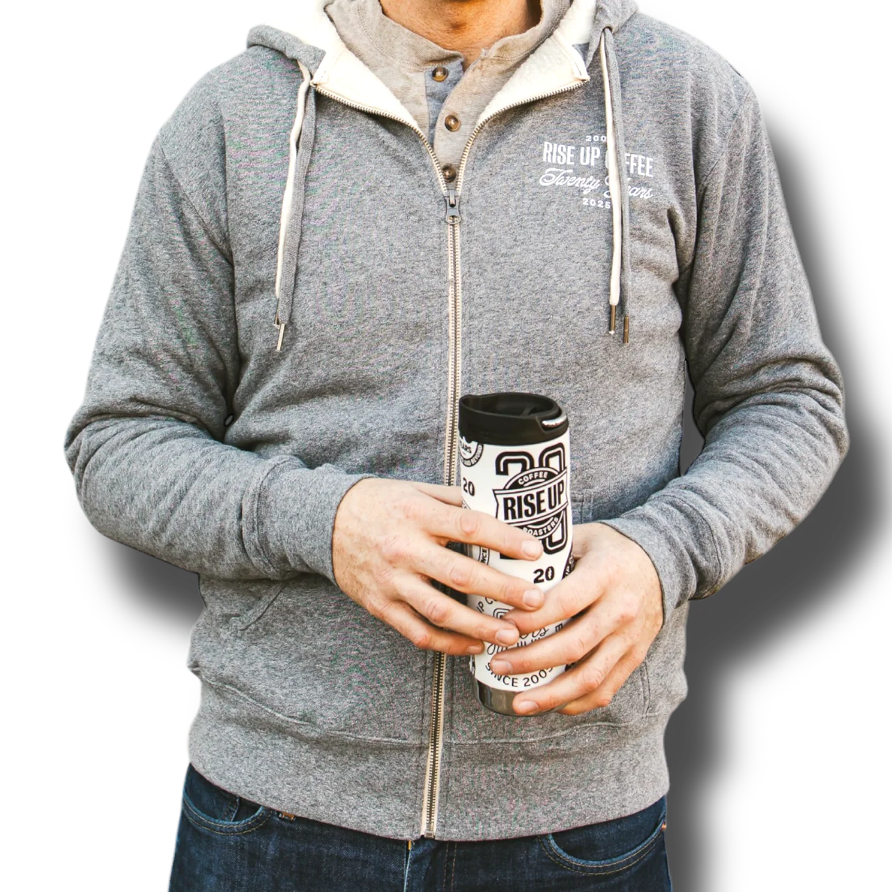 20 Yr Zip Up Hoodie - Image 5
