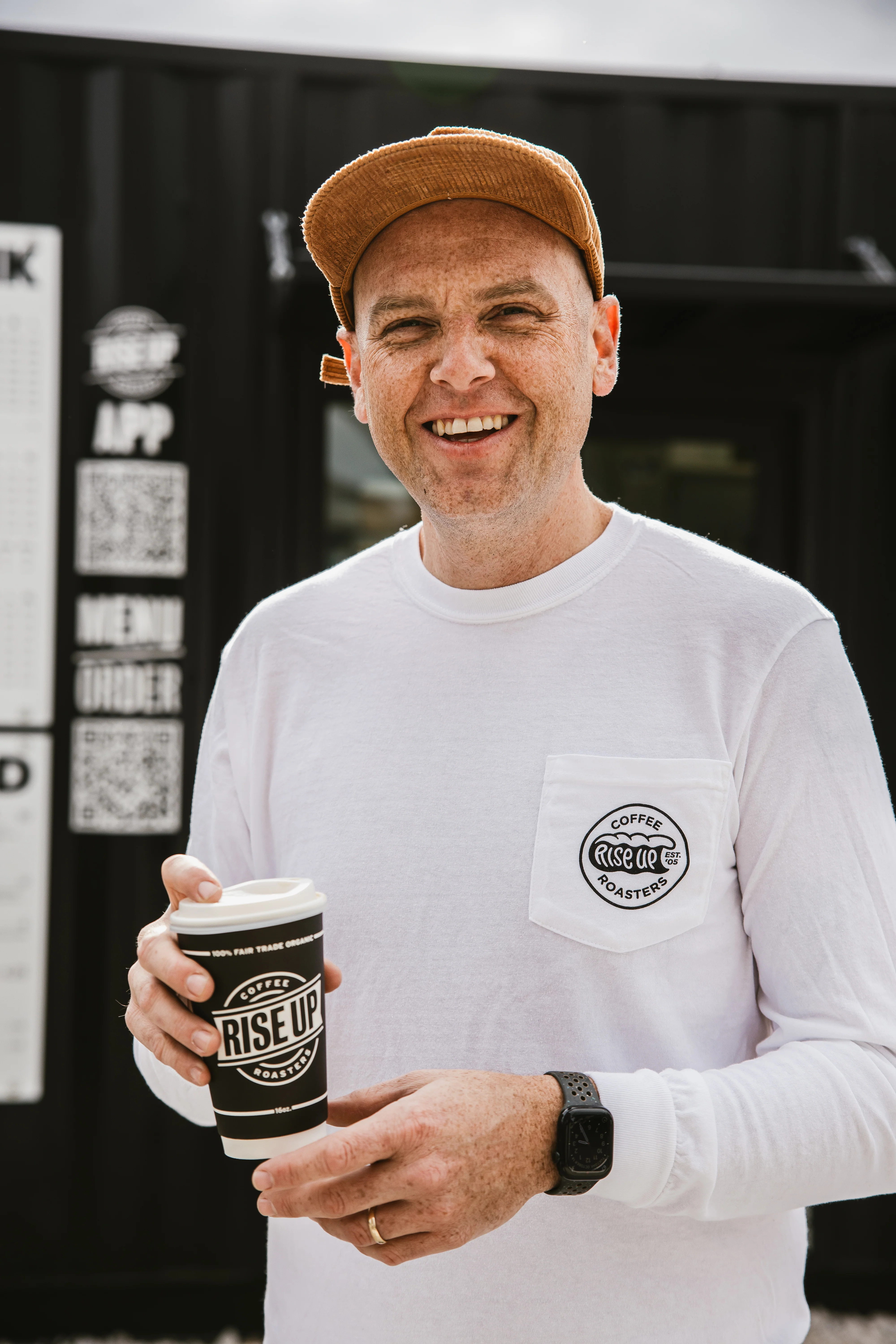East Coast Coffee - Long-Sleeve Pocket Tee - Image 4